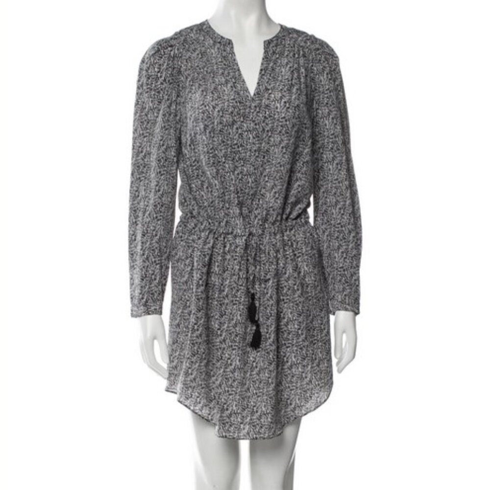 Rebecca Taylor Long Sleeve Silk A-Line Dress Size 2